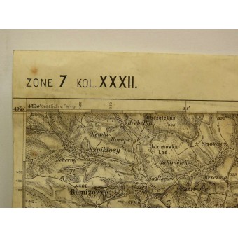 Österrikisk-ungersk karta över Galizien 1:400, K.u.K Feldkanonenregemente № 14,. Espenlaub militaria